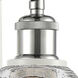 Ballston Cindyrella LED 8 inch White and Polished Chrome Sconce Wall Light in Seedy Glass