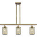 Nestbrook 3 Light 36 inch Brushed Brass Island Light Ceiling Light