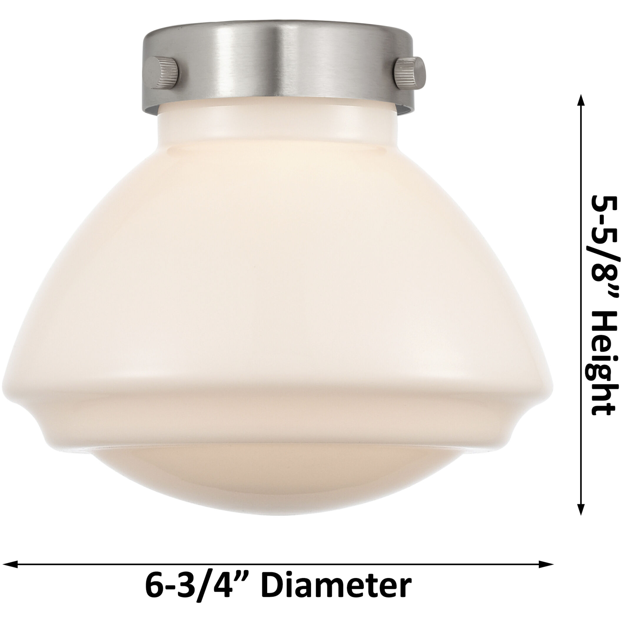 Aditi Olean 1 Light 7 inch Brushed Brass Flush Mount Ceiling Light in Matte White Glass, Aditi