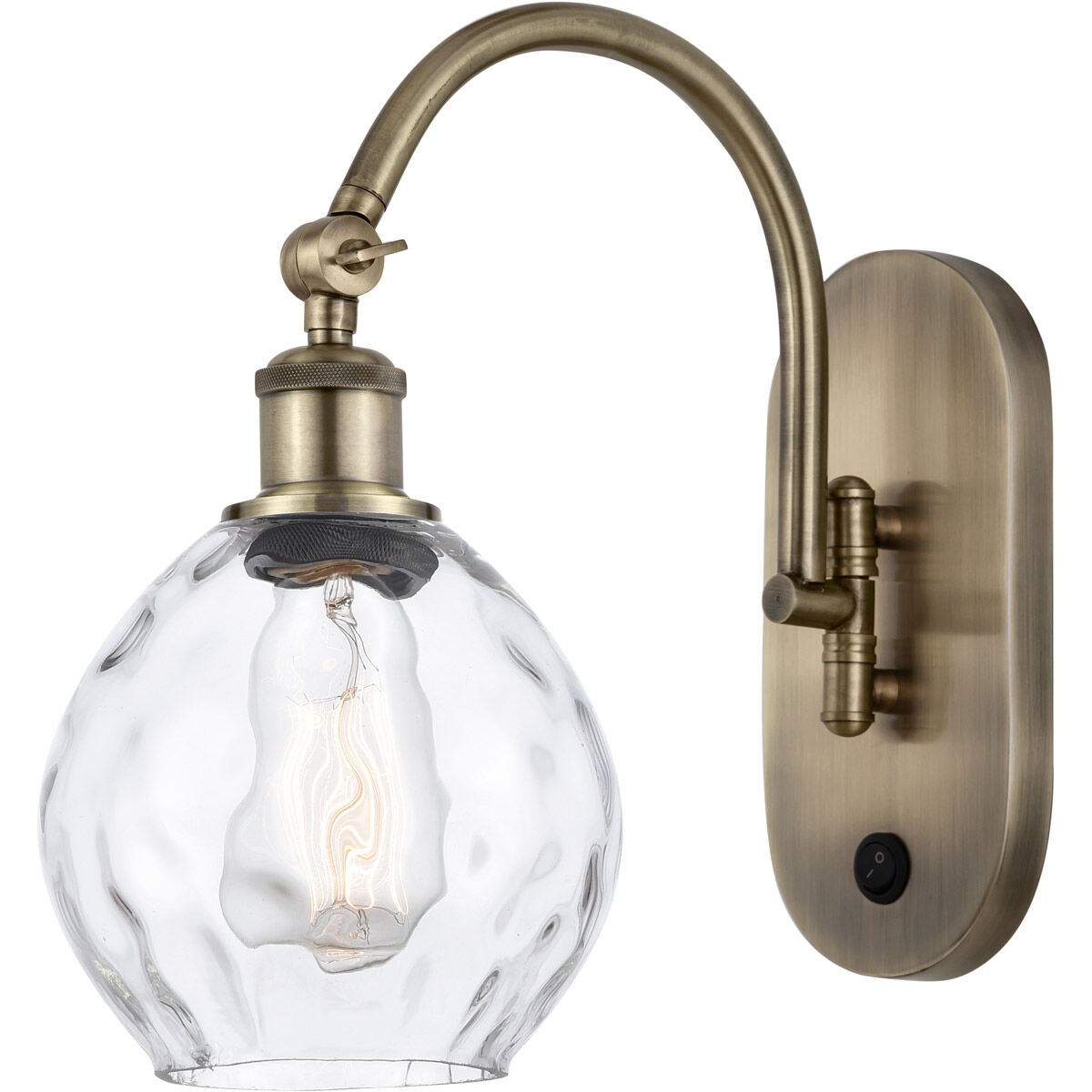 Ballston Waverly 1 Light 6 inch Antique Brass Sconce Wall Light