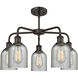 Caledonia 5 Light 23 inch Oil Rubbed Bronze Chandelier Ceiling Light in Charcoal