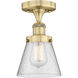 Cone 1 Light 6.25 inch Semi-Flush Mount