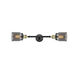 Franklin Restoration Small Bell LED 5 inch Black Antique Brass Bath Vanity Light Wall Light in Plated Smoke Glass, Franklin Restoration