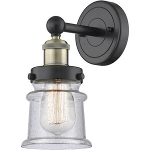 Canton 1 Light 5.25 inch Black Antique Brass and Seedy Sconce Wall Light