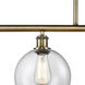 Ballston Athens 4 Light 48 inch Antique Brass Island Light Ceiling Light, Ballston