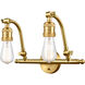 Franklin Restoration Addison LED 18 inch Satin Gold Bath Vanity Light Wall Light, Franklin Restoration