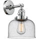 Franklin Restoration Large Bell LED 8 inch Polished Chrome Sconce Wall Light, Franklin Restoration
