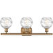 Ballston Small Deco Swirl LED 26 inch Brushed Brass Bath Vanity Light Wall Light, Ballston