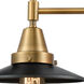 Caden LED 26 inch Brushed Brass Bath Vanity Light Wall Light