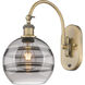 Ballston Rochester 1 Light 8 inch Brushed Brass Sconce Wall Light
