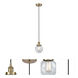 Edison Beacon LED 6 inch Antique Brass Mini Pendant Ceiling Light