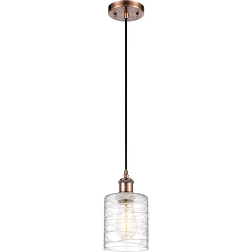 Ballston Cobbleskill 1 Light 5 inch Antique Copper Mini Pendant Ceiling Light