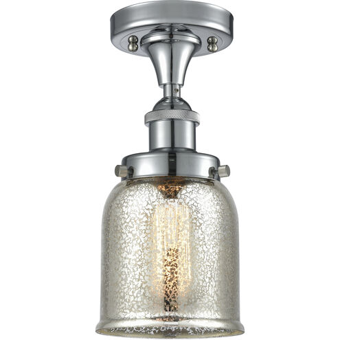 Small Bell 1 Light 5 inch Polished Chrome Semi-Flush Mount Ceiling Light, Ballston