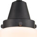 Caden 2 Light 15 inch Matte Black Bath Vanity Light Wall Light in Matte White Glass