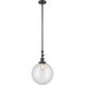 Franklin Restoration XX-Large Beacon LED 12 inch Oil Rubbed Bronze Mini Pendant Ceiling Light in Clear Glass, Franklin Restoration