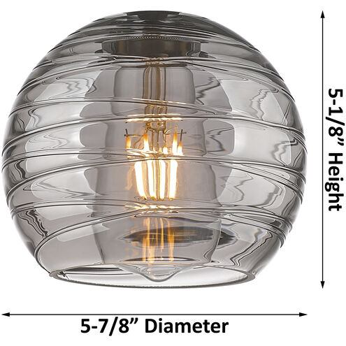 Ballston Small Deco Swirl LED 36 inch Antique Copper Island Light Ceiling Light, Ballston