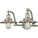 Franklin Restoration Railroad LED 18 inch Brushed Satin Nickel Bath Vanity Light Wall Light, Franklin Restoration