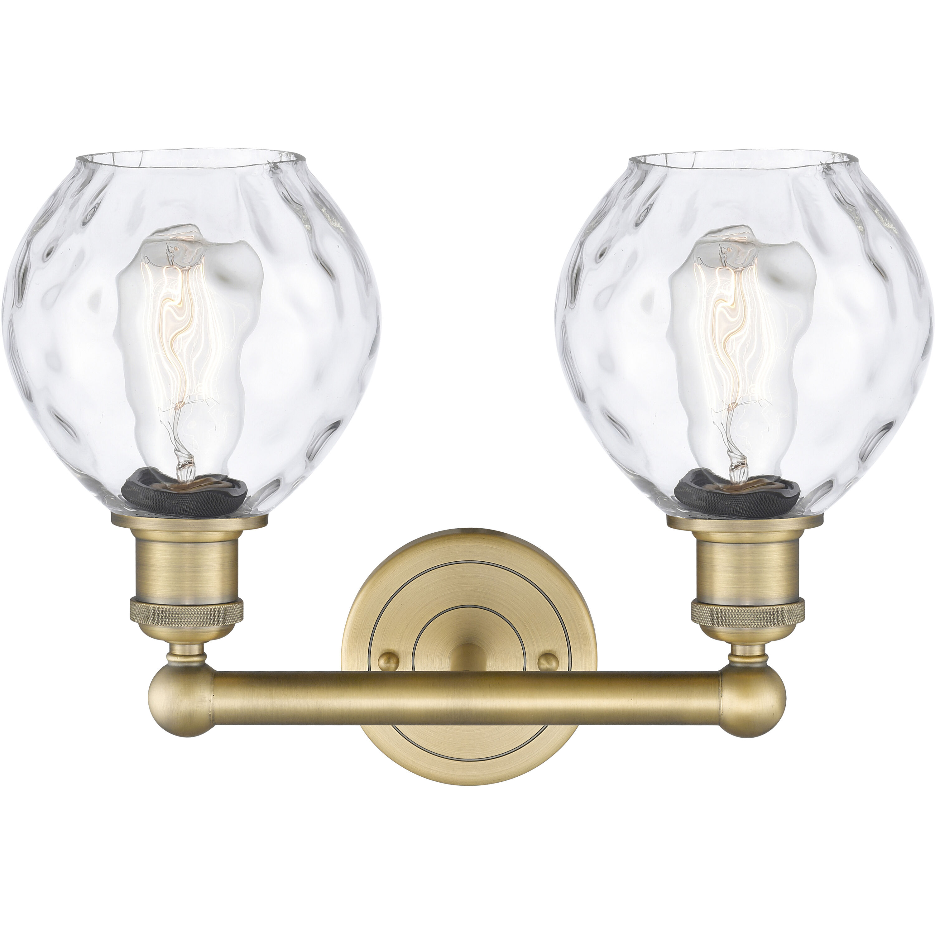 Waverly 2 Light 15 inch Brushed Brass Bath Vanity Light Wall Light
