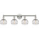 Edison Rochester 4 Light 32.88 inch Polished Nickel Bath Vanity Light Wall Light