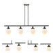 Ballston Beacon LED 48 inch Oil Rubbed Bronze Island Light Ceiling Light in Matte White Glass, Ballston