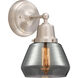 Aditi Fulton 1 Light 6.75 inch Brushed Satin Nickel Sconce Wall Light, Aditi
