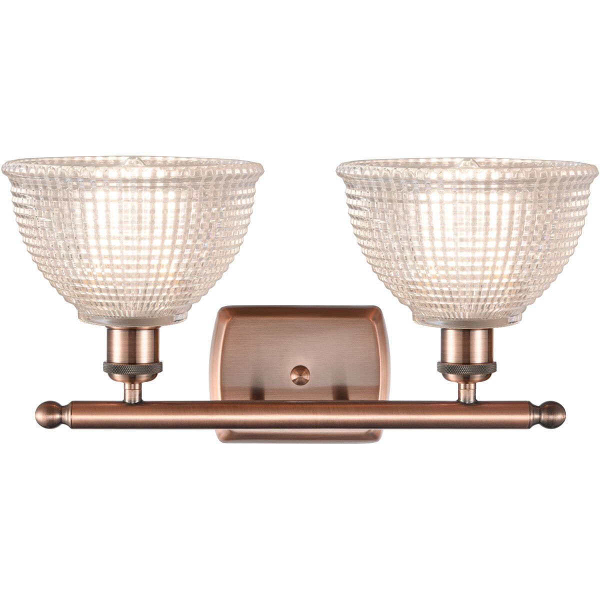 Ballston Arietta 2 Light 16 inch Antique Copper Bath Vanity Light Wall Light, Ballston