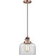 Franklin Restoration Bell 1 Light 8 inch Antique Copper Mini Pendant Ceiling Light