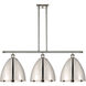 Ballston Dome 3 Light 39 inch Polished Nickel Island Light Ceiling Light