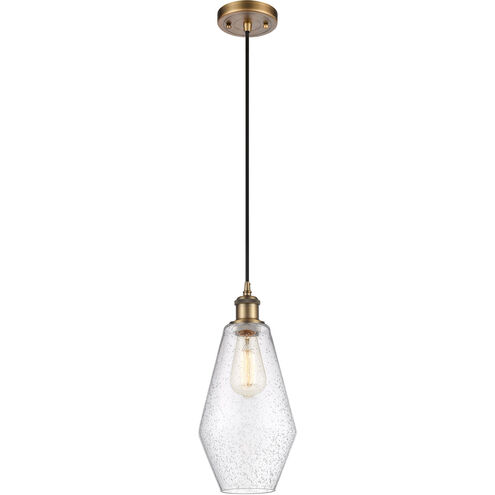 Ballston Cindyrella LED 7 inch Brushed Brass Mini Pendant Ceiling Light