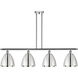 Ballston Dome 4 Light 48 inch Polished Chrome Island Light Ceiling Light