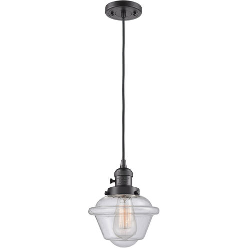 Franklin Restoration Oxford 1 Light 8 inch Oil Rubbed Bronze Mini Pendant Ceiling Light