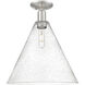 Arcadia Berkshire Glass 1 Light 16.00 inch Semi-Flush Mount