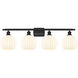 Ballston White Venetian 4 Light 38 inch Matte Black Bath Vanity Light Wall Light