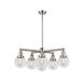 Franklin Restoration X-Large Beacon 6 Light 33 inch Polished Nickel Chandelier Ceiling Light in Incandescent, Clear Glass, Franklin Restoration