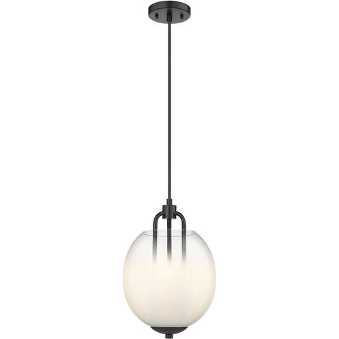 Fall Brook 3 Light 9.88 inch Matte Black Pendant Ceiling Light