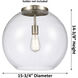 Ballston Athens LED 15.75 inch Oil Rubbed Bronze Statement Pendant Ceiling Light in Clear