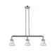 Franklin Restoration Bellmont LED 39 inch Polished Chrome Island Light Ceiling Light in Seedy Glass, Franklin Restoration