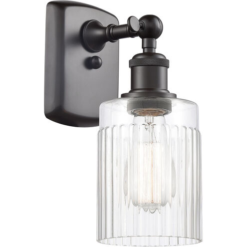 Ballston Hadley LED 4.5 inch Oil Rubbed Bronze Sconce Wall Light in Clear Glass, Ballston