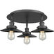 Ballston Urban 3 Light 19.75 inch Matte Black Flush Mount Ceiling Light