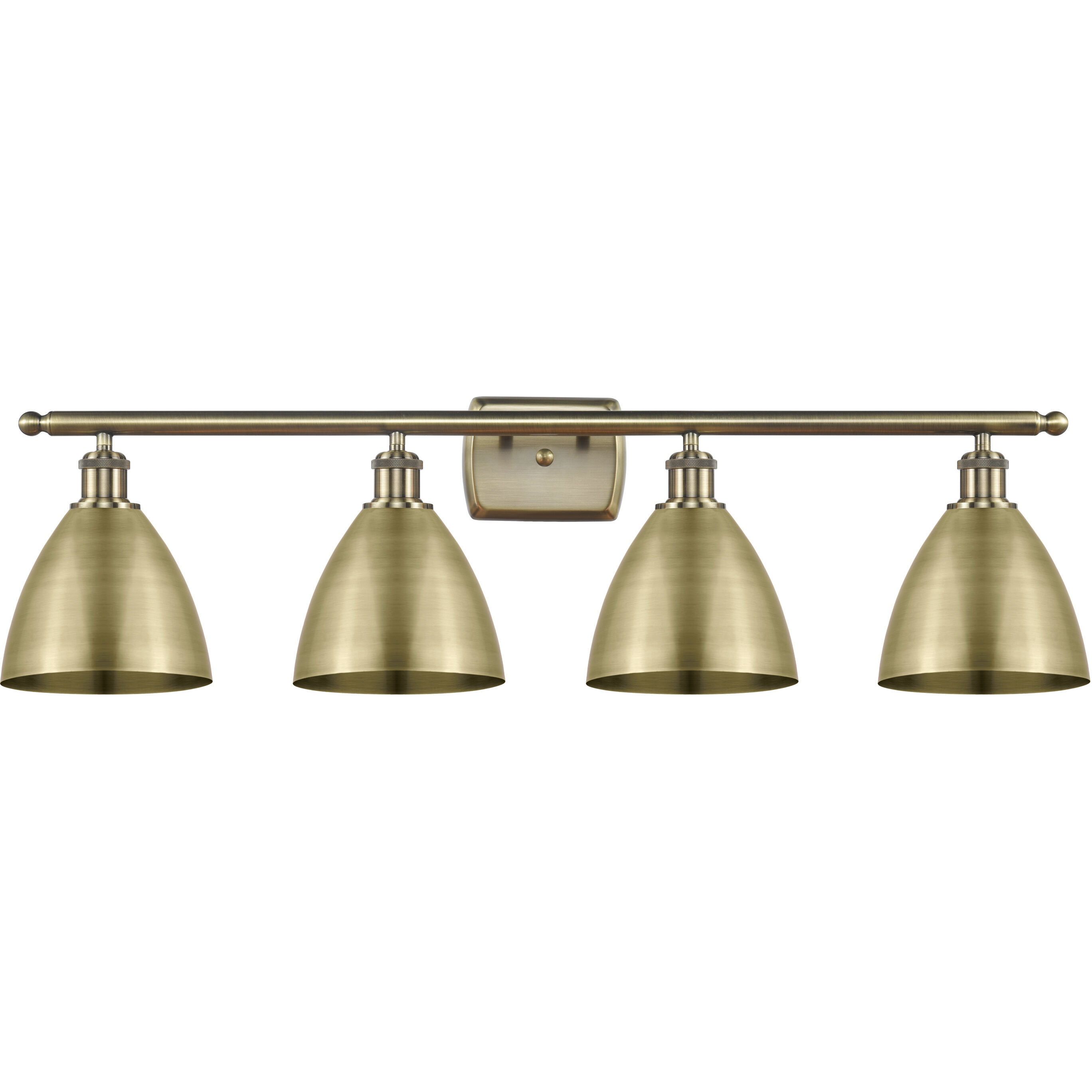 Ballston Dome LED 37.5 inch Antique Brass Bath Vanity Light Wall Light