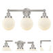 Beacon 3 Light 24.5 inch Brushed Satin Nickel Bath Vanity Light Wall Light