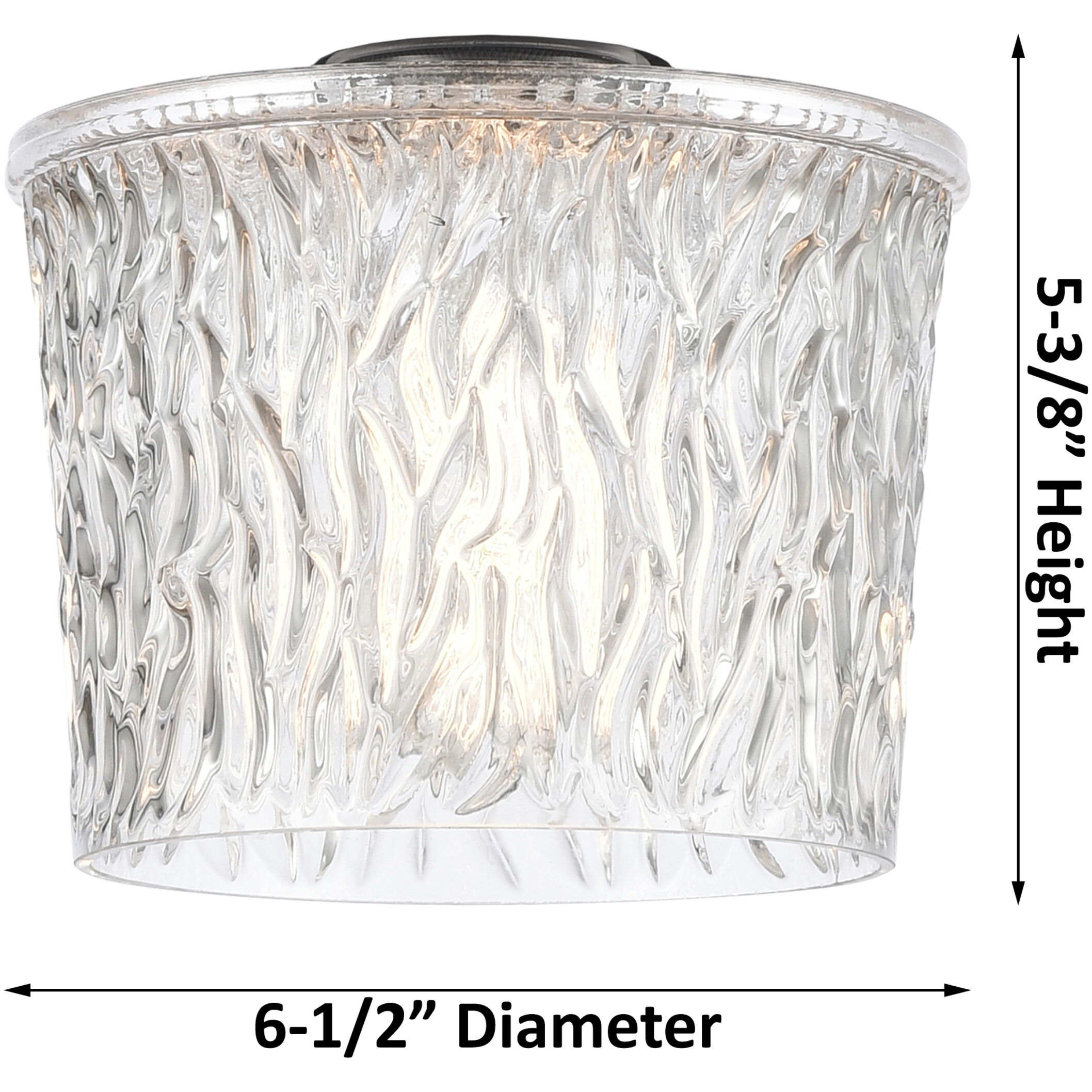 Ballston Niagra 1 Light 7 inch White and Polished Chrome Sconce Wall Light