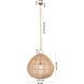 Vine 1 Light 23.82 inch Gold Pendant Ceiling Light