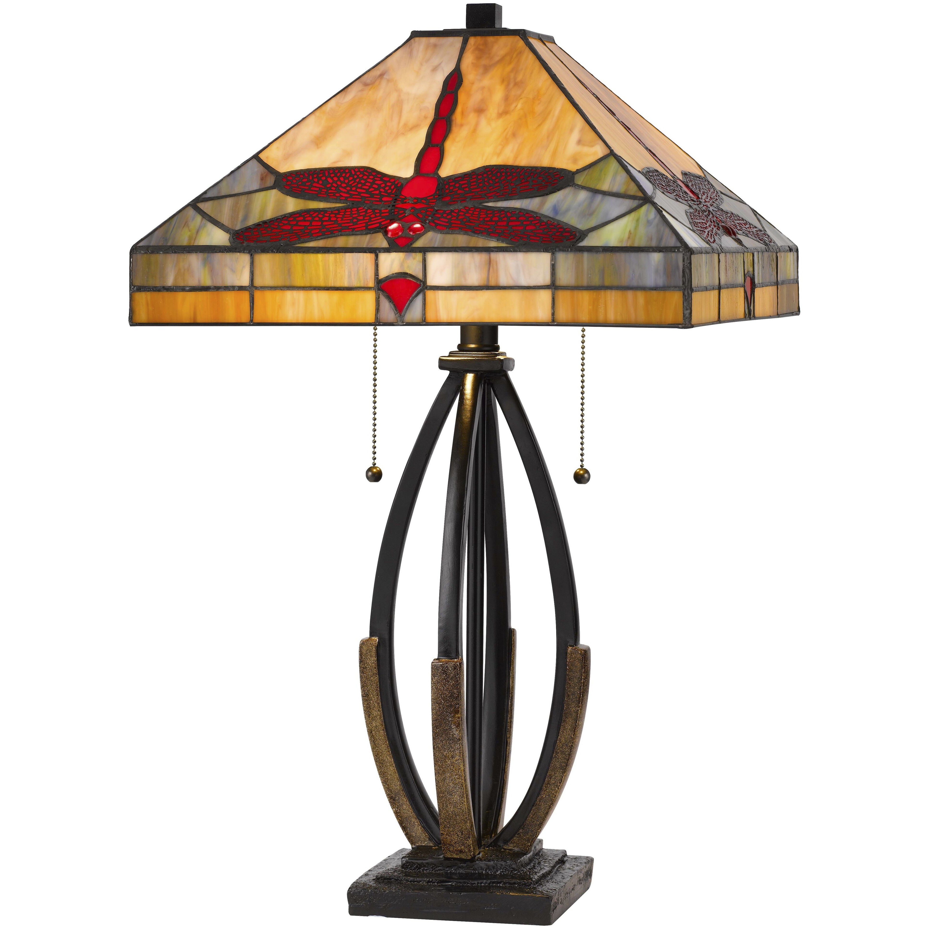 Tiffany 24 inch 60.00 watt Tiffany Table Lamp Portable Light