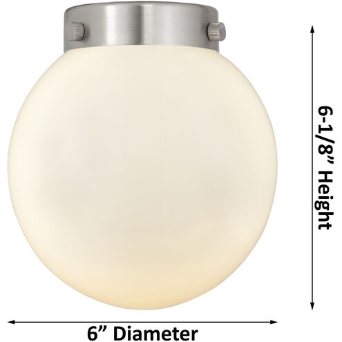Beacon 3 Light 17.75 inch Brushed Brass Flush Mount Ceiling Light in Seedy