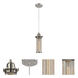 Austere Quincy Hall 1 Light 5 inch Brushed Satin Nickel Mini Pendant Ceiling Light in Incandescent, Austere