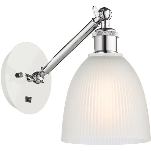 Ballston Castile LED 6 inch White and Polished Chrome Sconce Wall Light