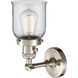 Franklin Restoration Small Bell LED 5 inch Brushed Satin Nickel Sconce Wall Light, Franklin Restoration