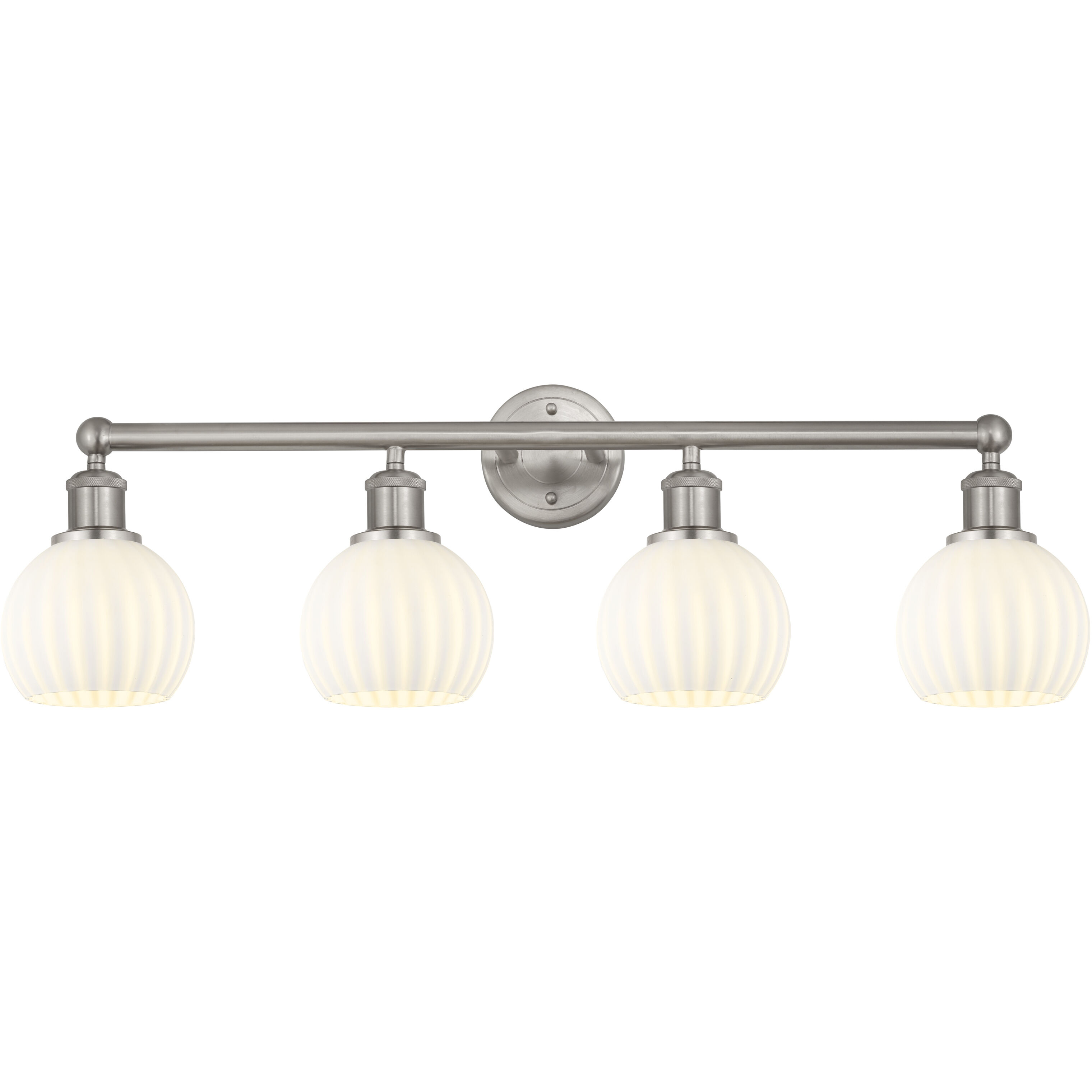 Edison White Venetian 4 Light 33.00 inch Bathroom Vanity Light