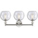Athens 3 Light 26 inch Polished Nickel Bath Vanity Light Wall Light in Seedy